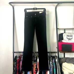 Rag & Bone Black Coal Slim Straight Leg Jeans